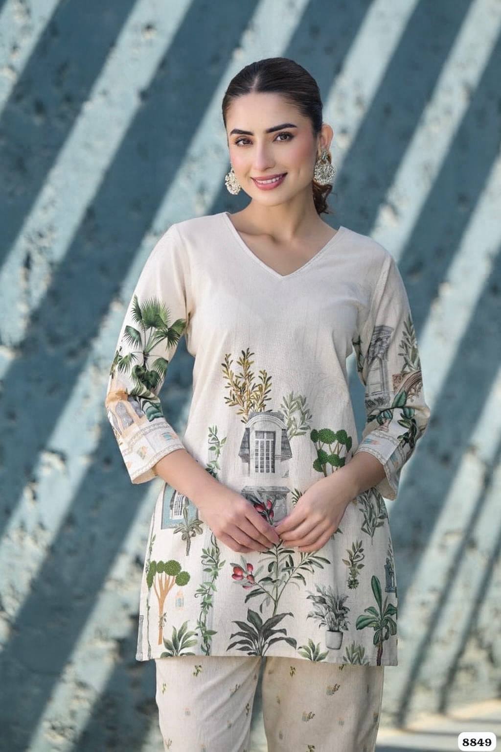 Stylish Co-ord Set – Digital Print Reyon Cotton