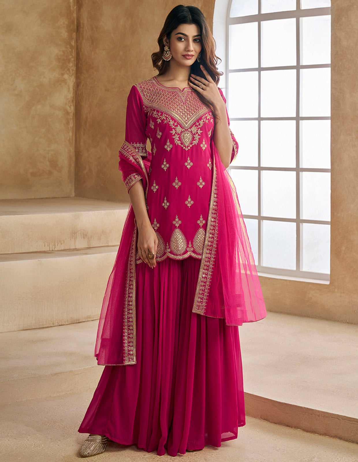 Women’s Kurta sharara Dupatta Set