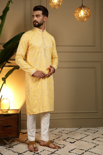 Royal Mirror Work Kurta Pyjama