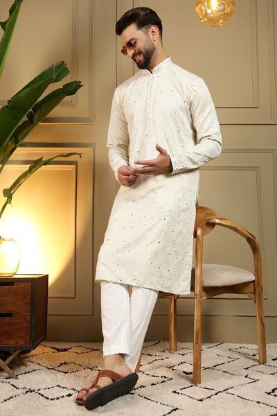 Royal Mirror Work Kurta Pyjama