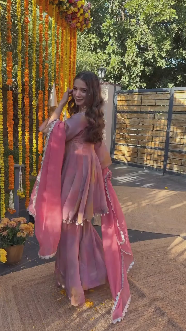 Designer Plazoo with Top Set – Elegant Ethnic Wear