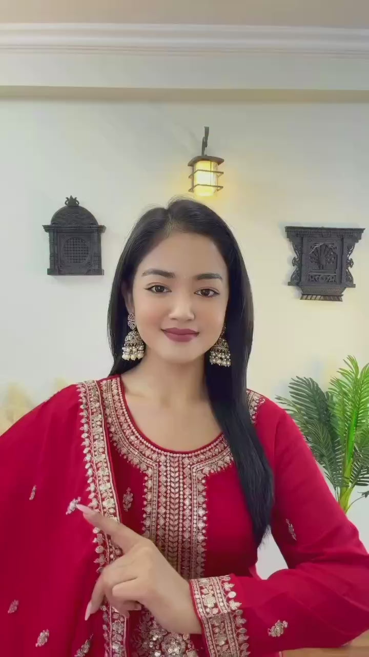 PREMIUM DESIGNER READYMADE TOP PLAZZO & DUPATTA COLLECTIONS