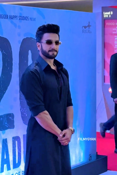 Armani Black Kurta Set – Ranveer Singh Edition
