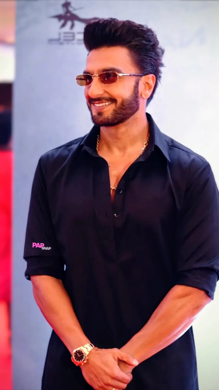 Armani Black Kurta Set – Ranveer Singh Edition